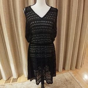 Ruby Ribbon black lace dress